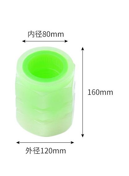 Luminous Plastic Tire Valve Caps Glow In The Dark Universal Fluorescent Car Tyre Dust Caps For Truck Vehicle Motorcycle Suv