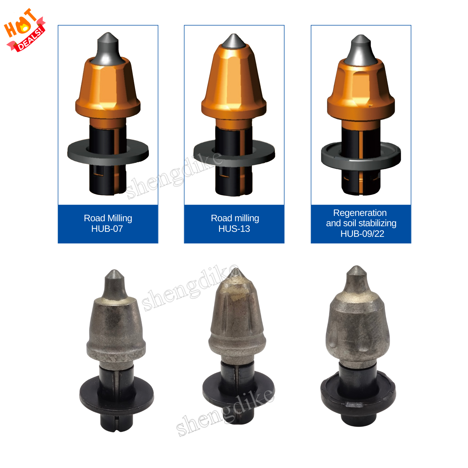 Carbide Tipped Road Milling Teeth W7 Pick asphalt concrete road cutter machine road milling tools w6 spare part for Wirgten