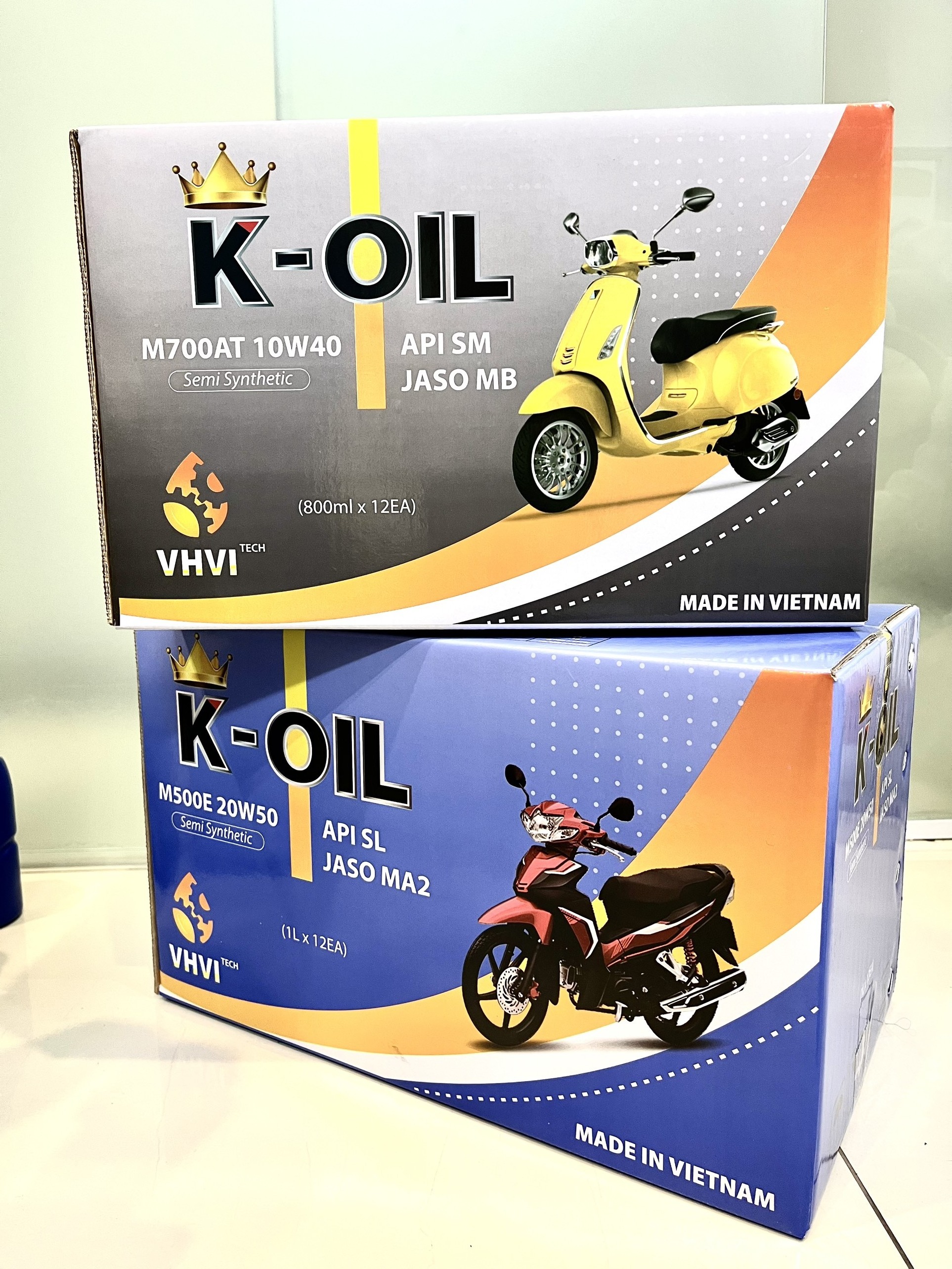 Vietnam K-OIL M700AT JASO MB API SM 10W40, high viscosity index and cheap price motorcycle oil, wholesaler price