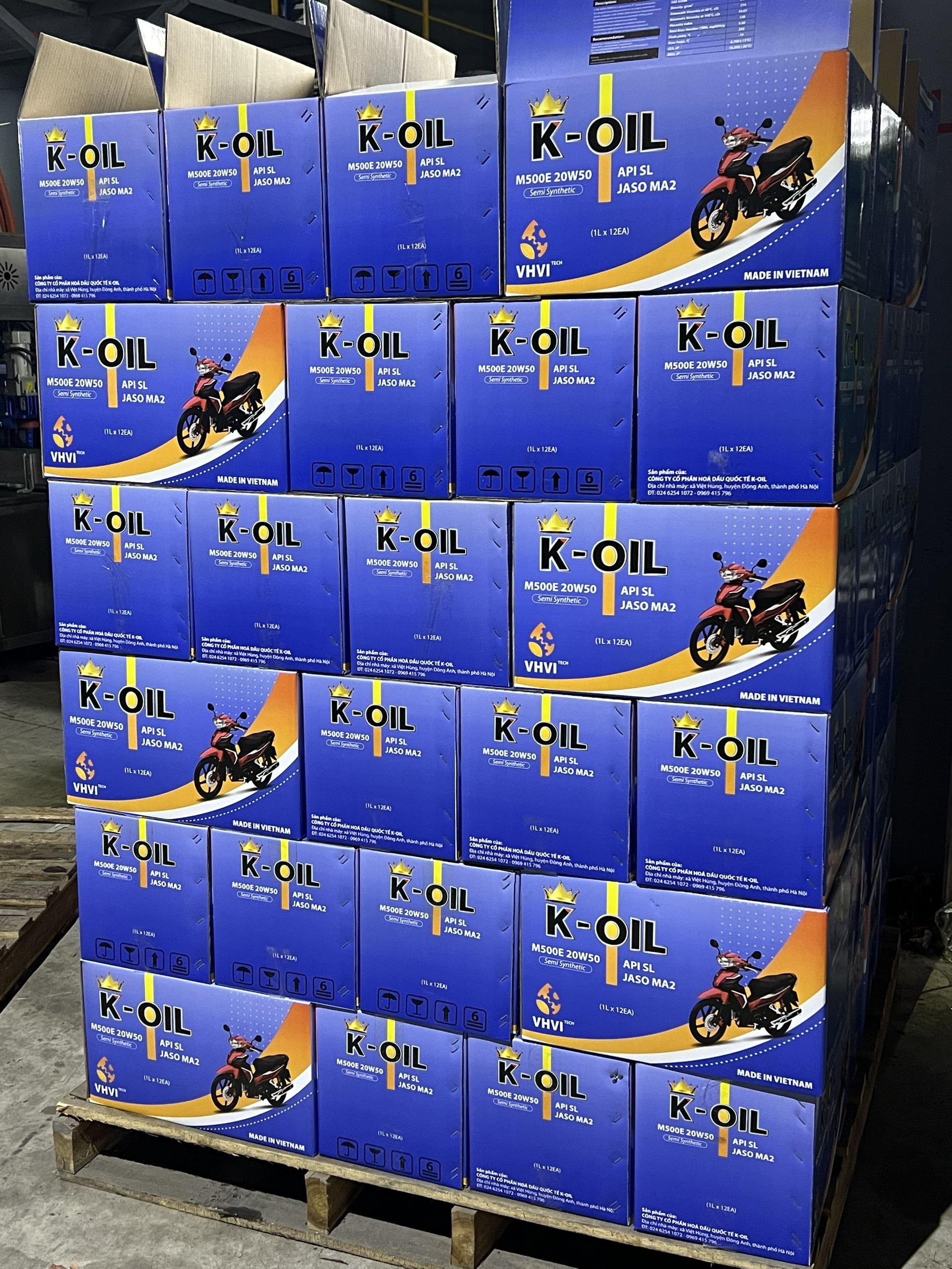 Vietnam K-OIL M500E 4T 20W40/20W50 JASO MA2 API SL  motorcycle oil, high quality and wholesale price , best quality