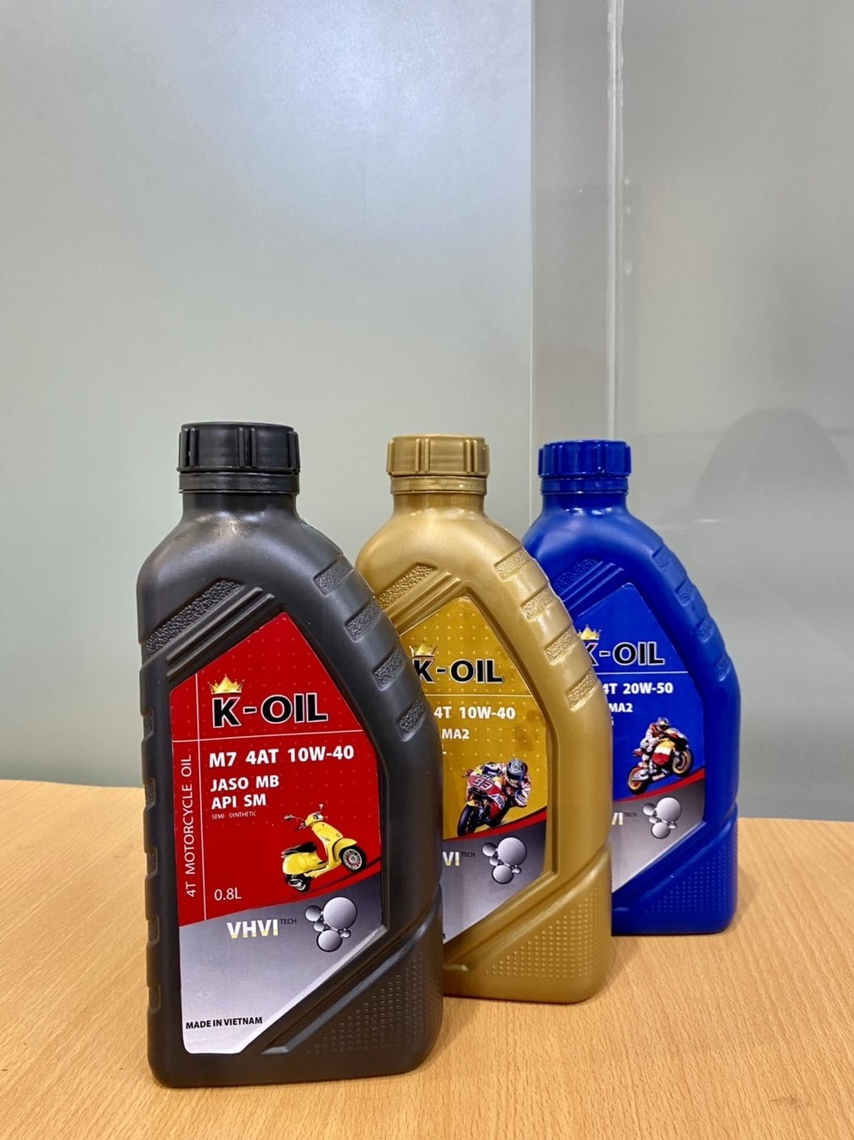 K-OIL 4T M3 motorcycles oil  10W-50 JASO MA2 API SG   excellent protection high standard motor oil  for 4-stroke made in Vietnam