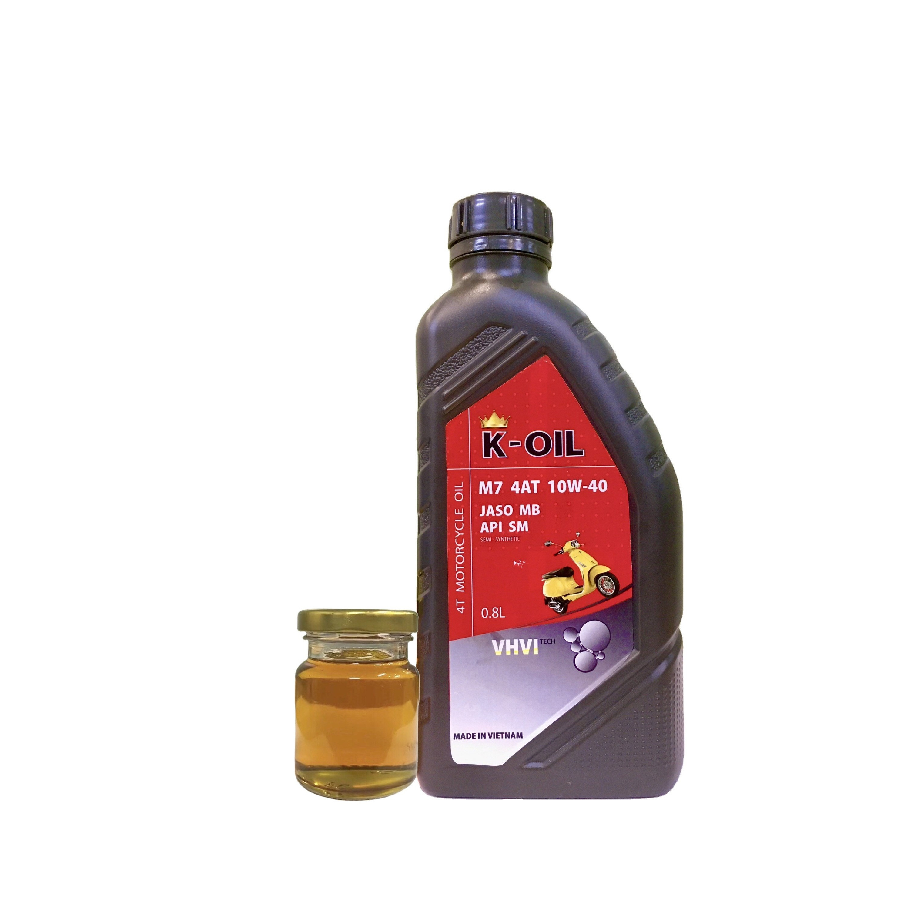 K-Oil M7 4AT motor oil  20W-40 API SM JASO MB OEM factory  semi synthetic motor oil best price Vietnam manufacturer