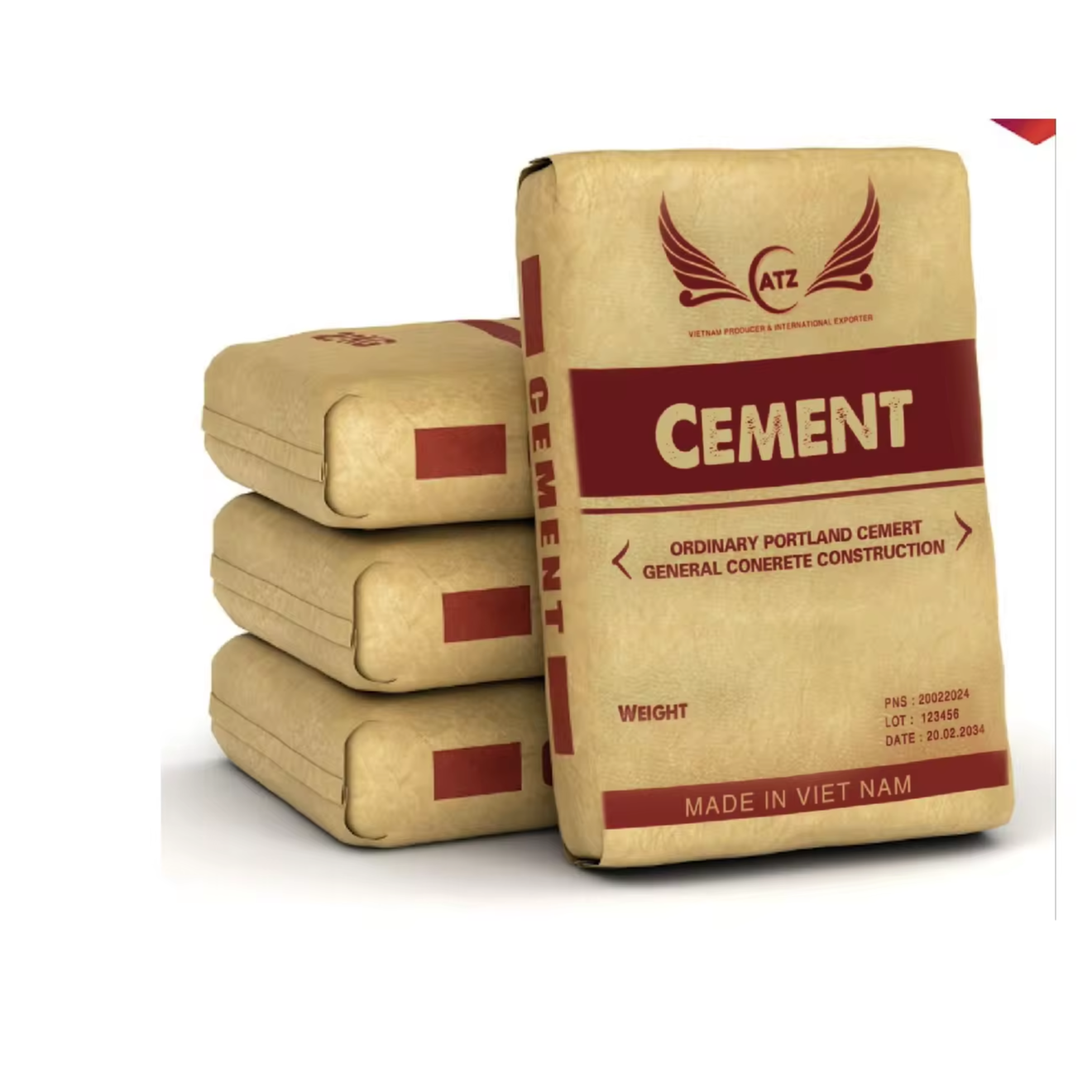 ATZ PORTLAND CEMENT  ordinary Portland cement and low price of building materials best seller factory in Vietnam