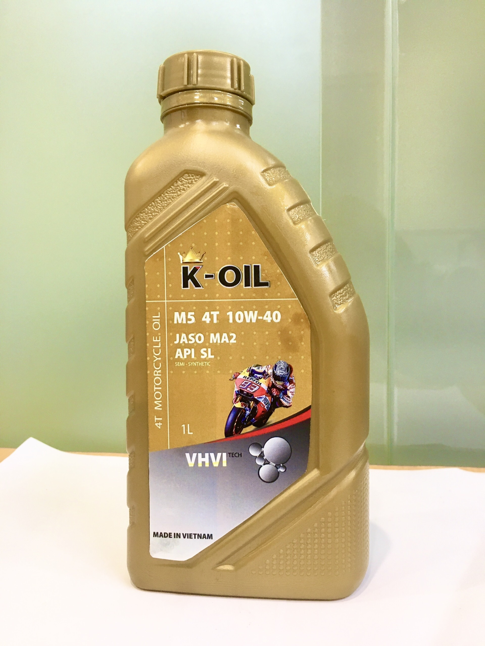 K-Oil M7 4AT motor oil  API SM JASO MB 20W-40 performance semi-synthetic oil factory price for 4-stroke scooters made in Vietnam