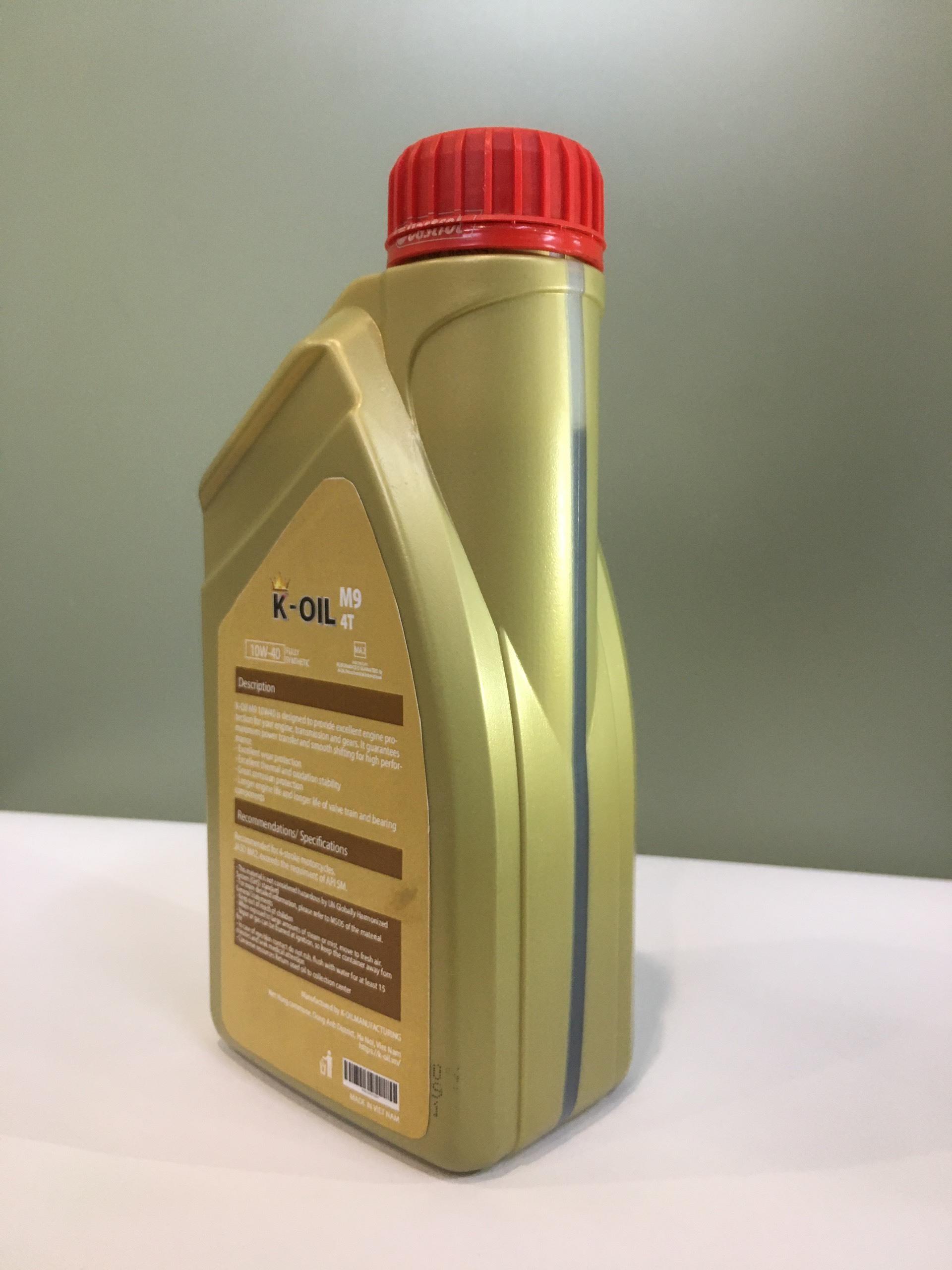 Vietnam K-OIL M9 4AT 10W40 JASO MA2 base oil group 3 and cheap price for motorcycle oil.