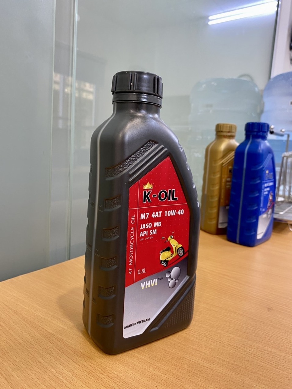 K-OIL 4AT M7 engine oil 20W-40 JASO MB  SM   excellent protection OEM cheap price for 4-stroke motorcycles Vietnam manufacturer