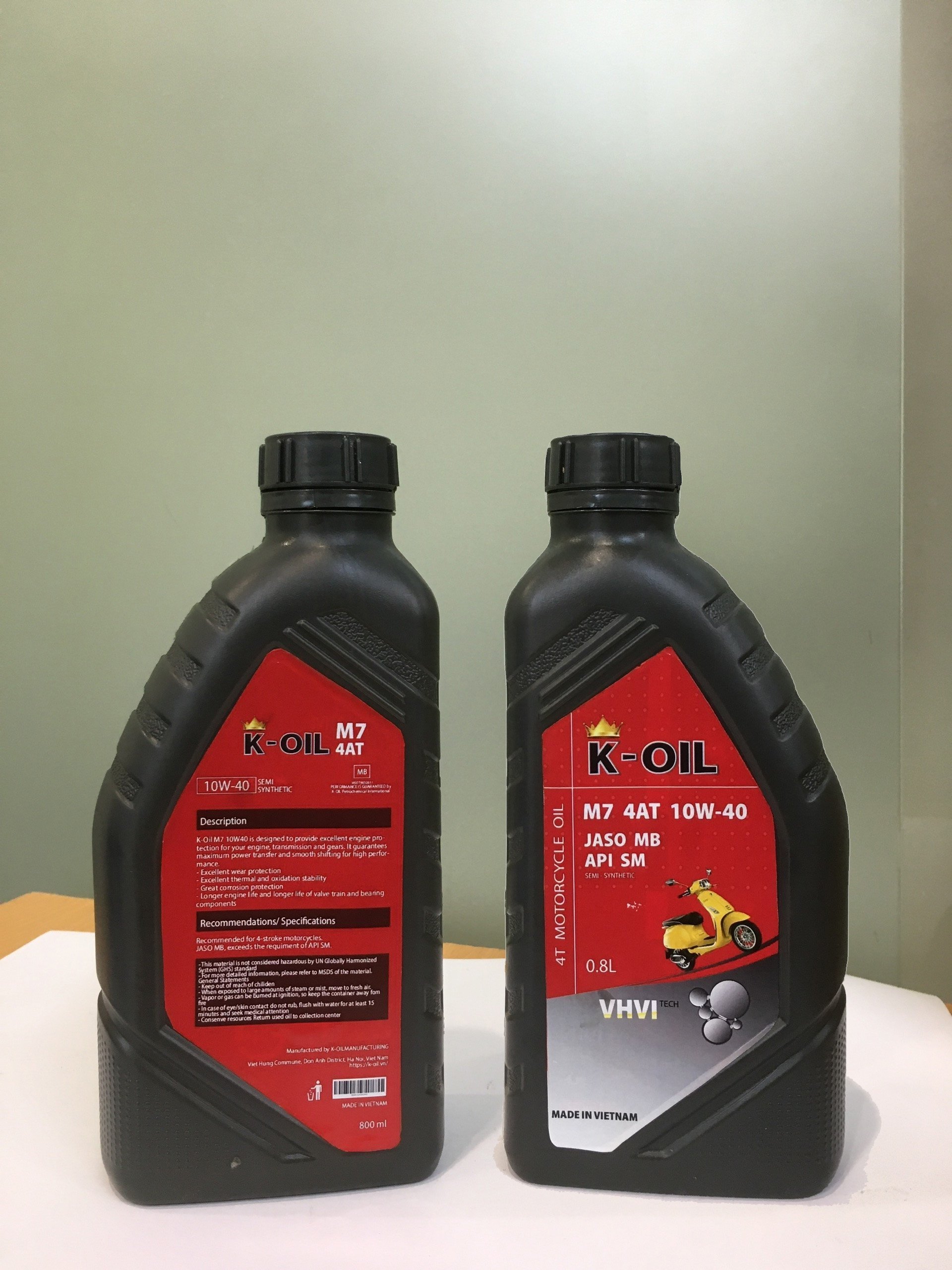 K-OIL 4AT M7 motorcycles oil  API SM JASO MB 20W-40 longer  highly recommended semi synthetic motor oil best price from Vietnam