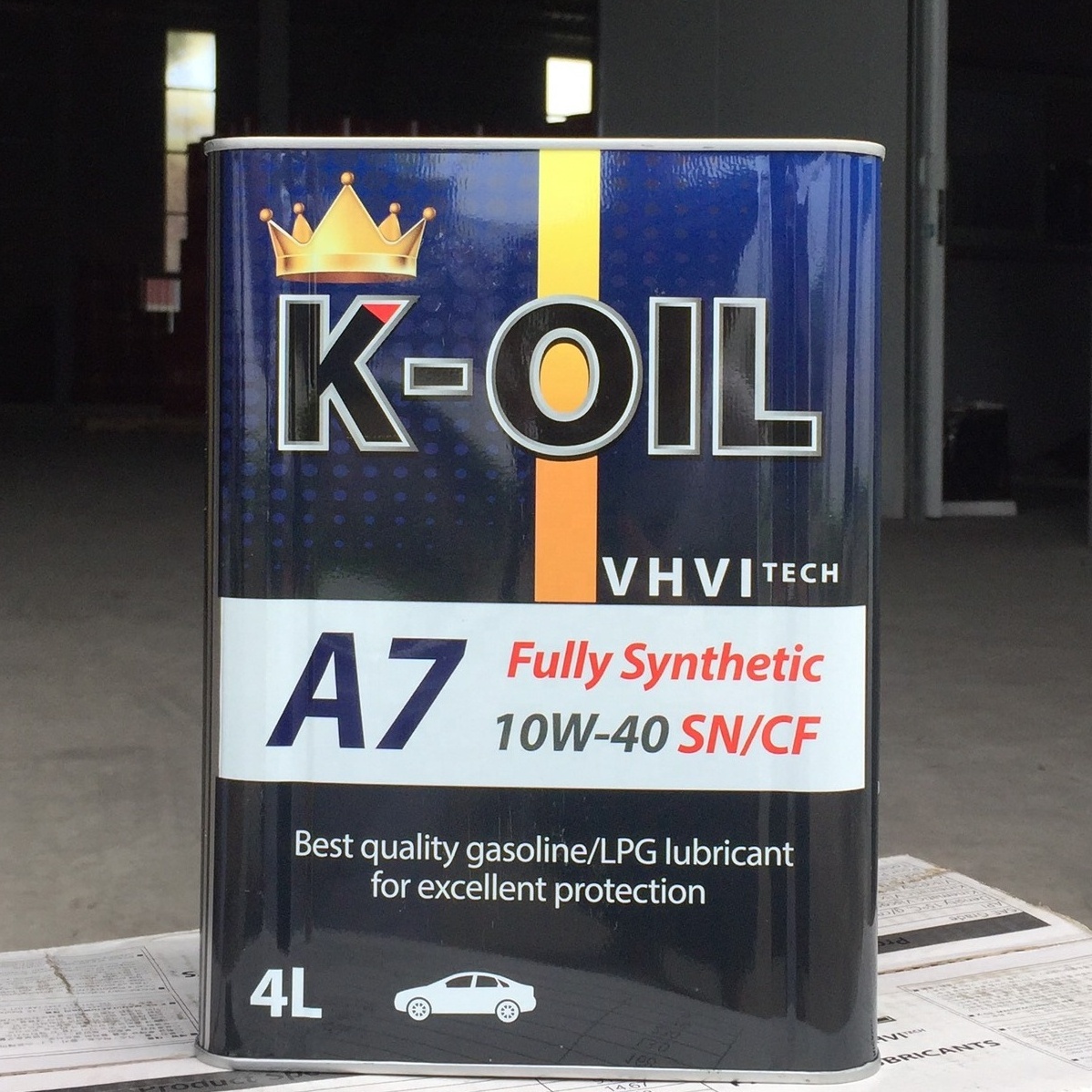 K-Oil A7 motor oil SAE 10W40 API SN/CF maximizes fuel economy engine oil manufacturer price for automotive applications Korea