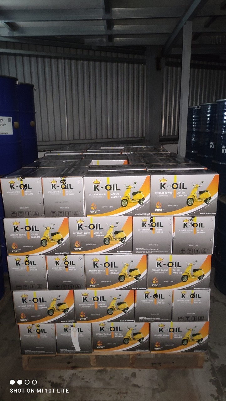 K-Oil M700AT oil API SM JASO MB 10W-40 smooth shifting high standard semi synthetic motor oil factory price for vehicles Vietnam