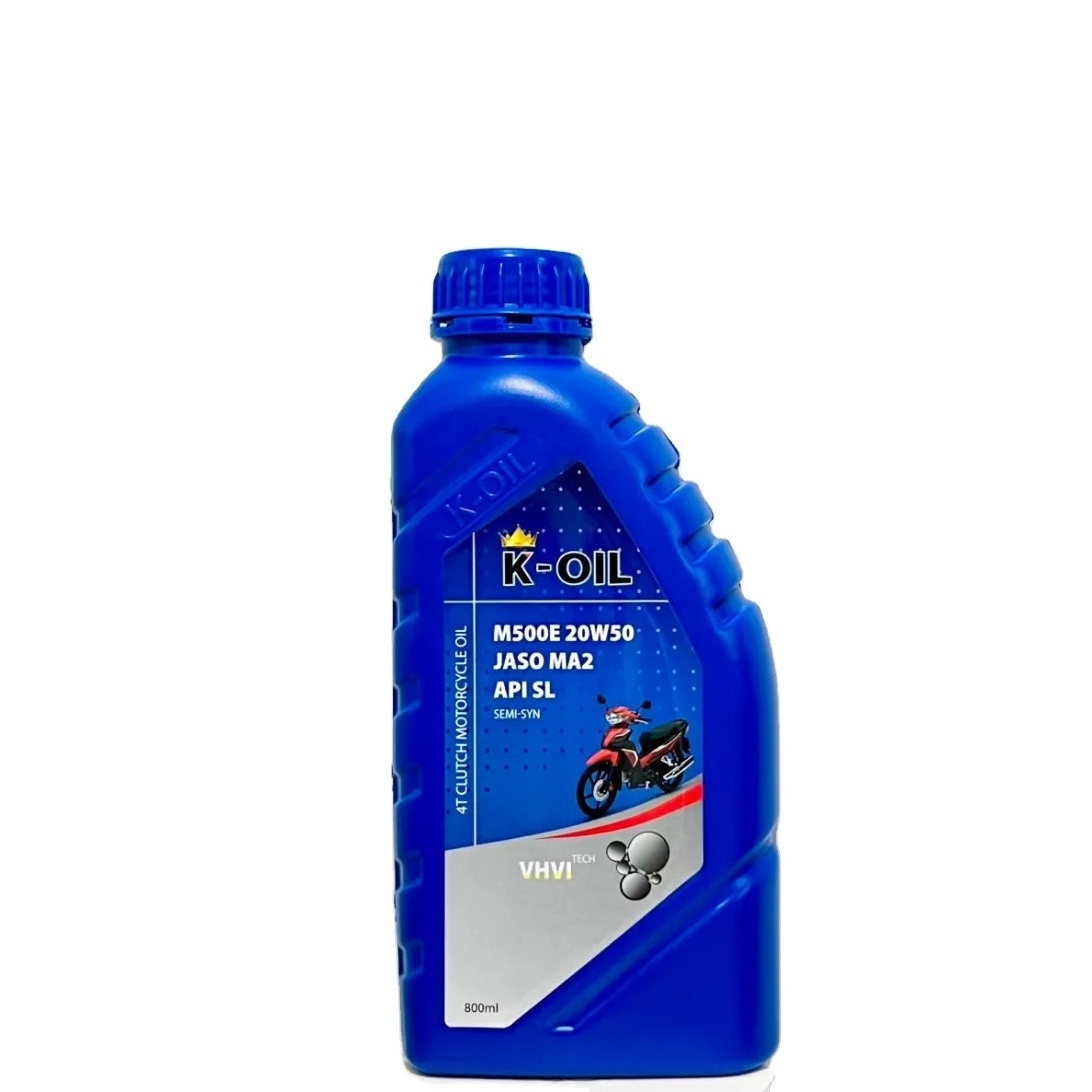 K-OIL 4T M5 motorcycles oil API SL JASO MA2 20W-50 engine protection good standard semi synthetic oil wholesale