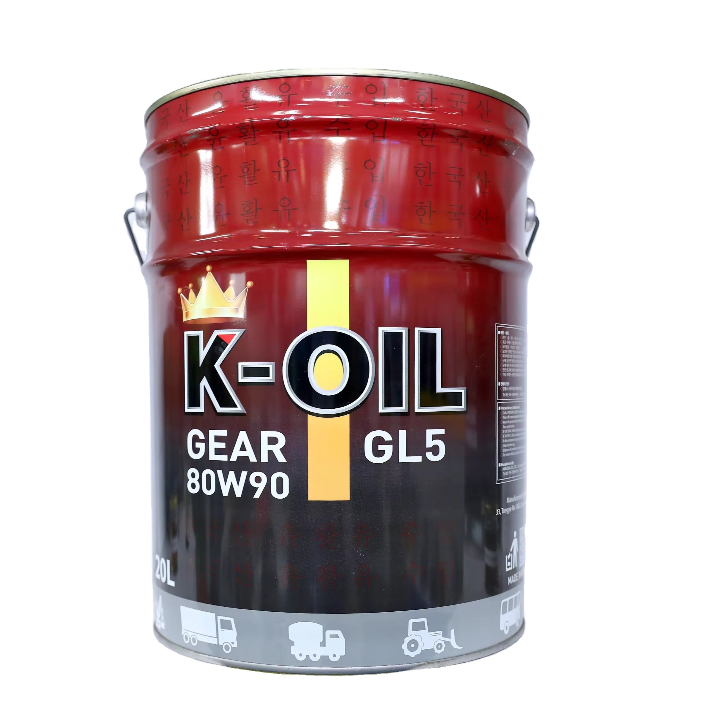 Brand K-oil gear GL-5 80W90/ 85W140  transmission oil and factory price use for construction machinery  in Vietnam