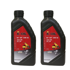 K-Oil M7 4AT motor oil  API SM JASO MB 20W-40 performance semi-synthetic oil factory price for 4-stroke scooters made in Vietnam