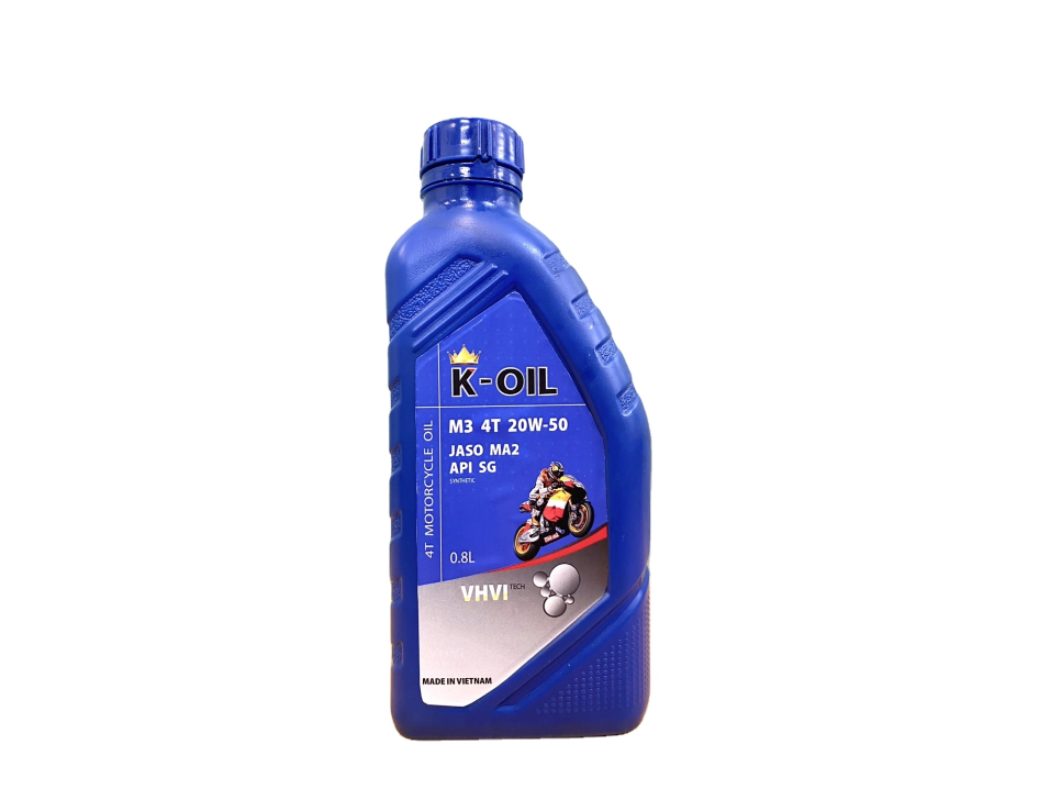 K-OIL 4T M3 motorcycles oil  10W-50 JASO MA2 API SG   excellent protection high standard motor oil  for 4-stroke made in Vietnam