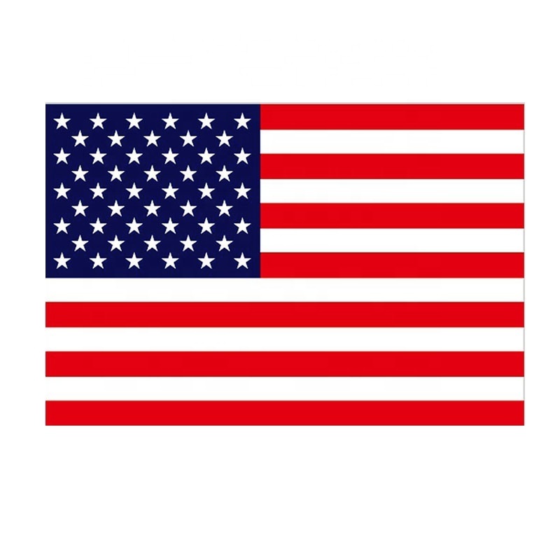 21*14cm America National Flag USA Flying Flag United States Banner Hand Waving Flags With Plastic Flagpoles