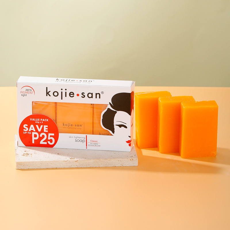 Genuine Kojie San Skin Lightening Kojic Acid Soap Classic 65g*3s/pcs