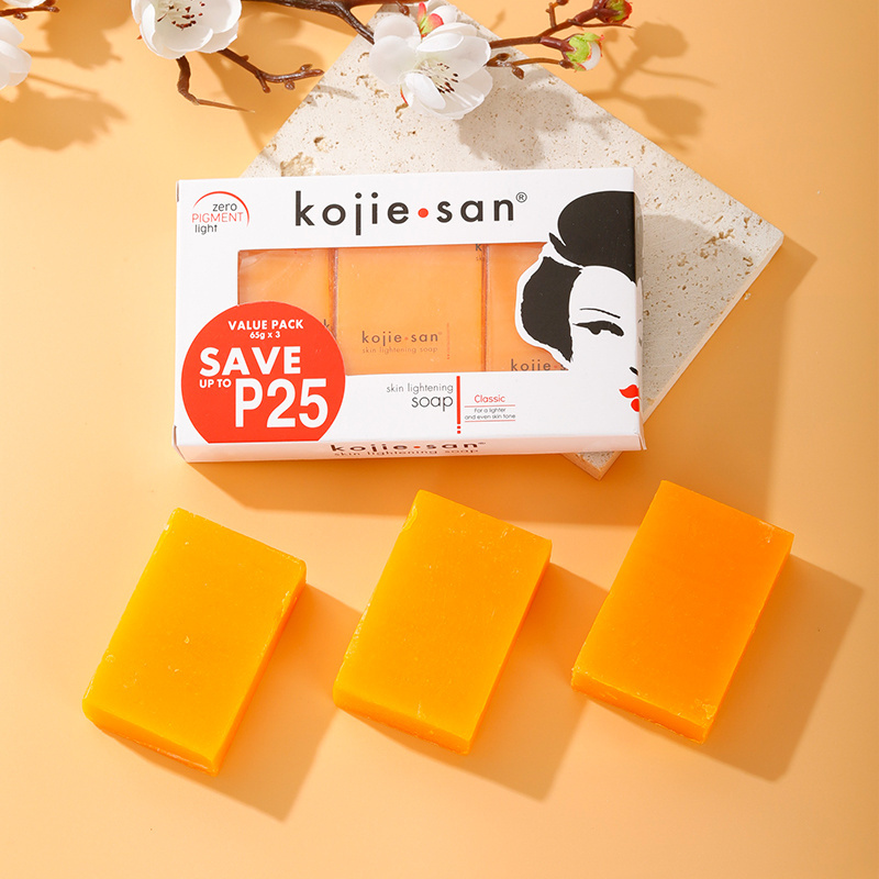 Genuine Kojie San Skin Lightening Kojic Acid Soap Classic 65g*3s/pcs