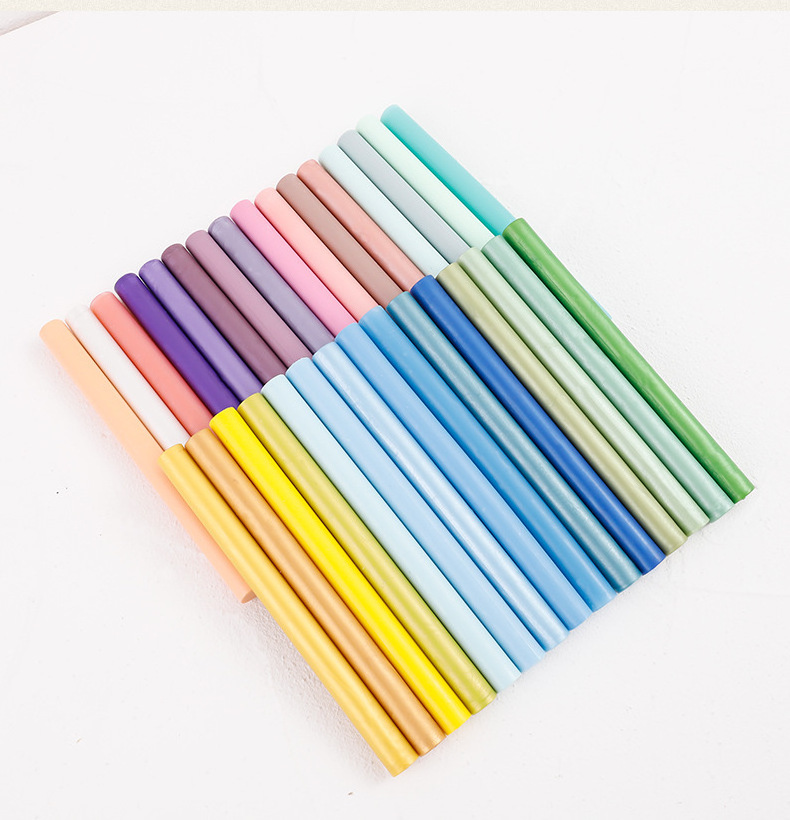 Paraffin Wax Seal Sticks Bling Pastel Turquoise Sealing Wax Round Sticks 11mm