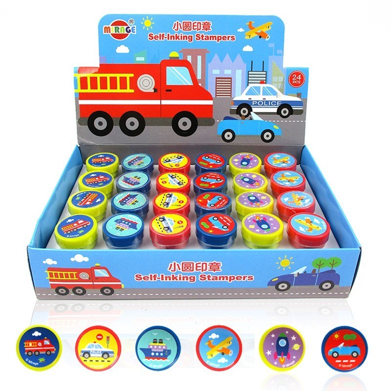 Colorful EVA Foam Kids Stamp Set Plastic Handle Custom EVA Stamp Set