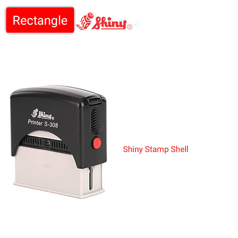 Bank Deposit Stamp Four Lineplastic Self Ink Automatic Office Stamp Self-inking for Check Endorsement