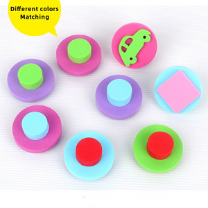 Kids Party Favors Best Smiley Emoticon Stamp EVA Foam Self Inking kids Stamp Set