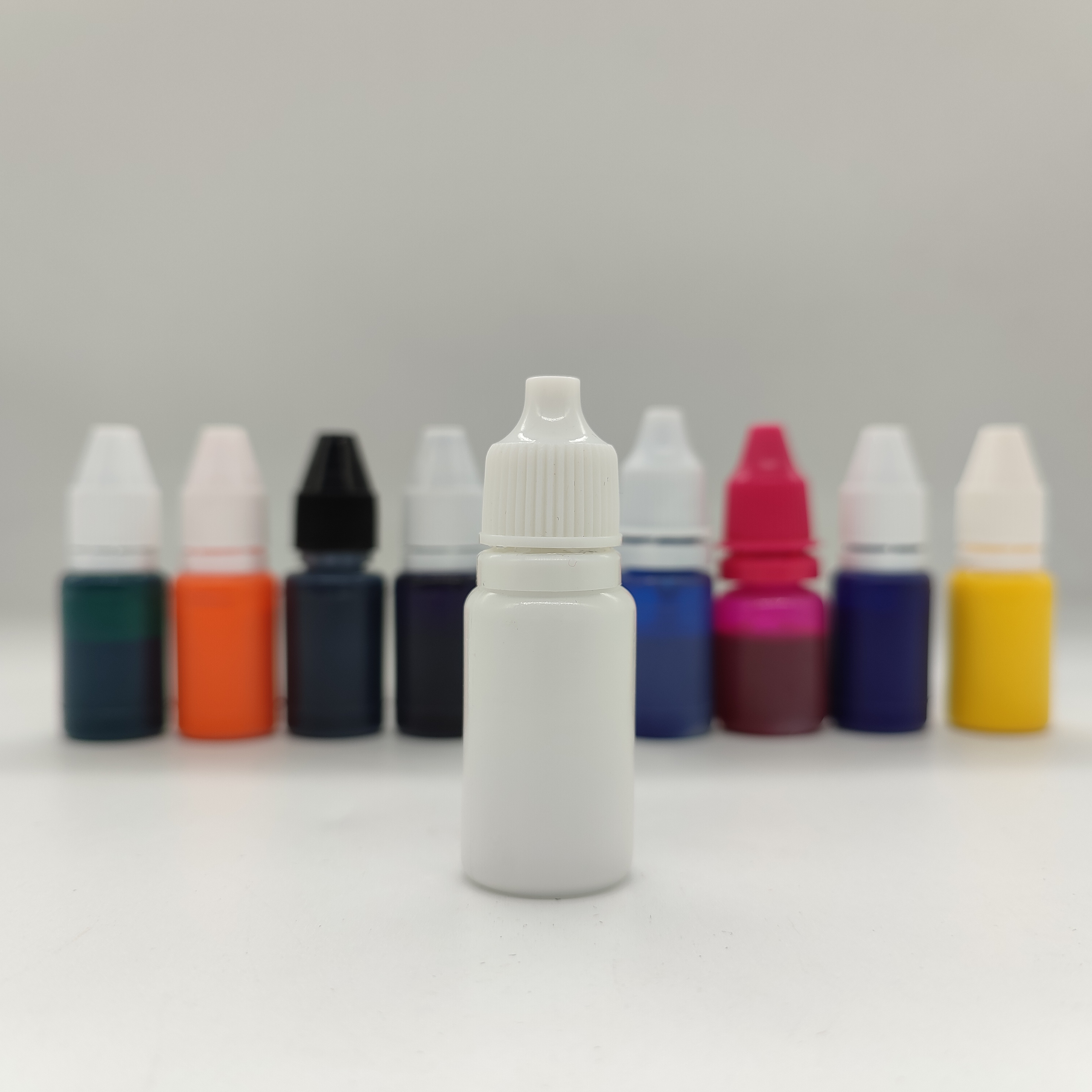 10ml 6ml Clothing Stamp Refill Ink for Kids Stamp Pad Bottle Packing Flash Self Inking Fabric White Flash Stamp ink