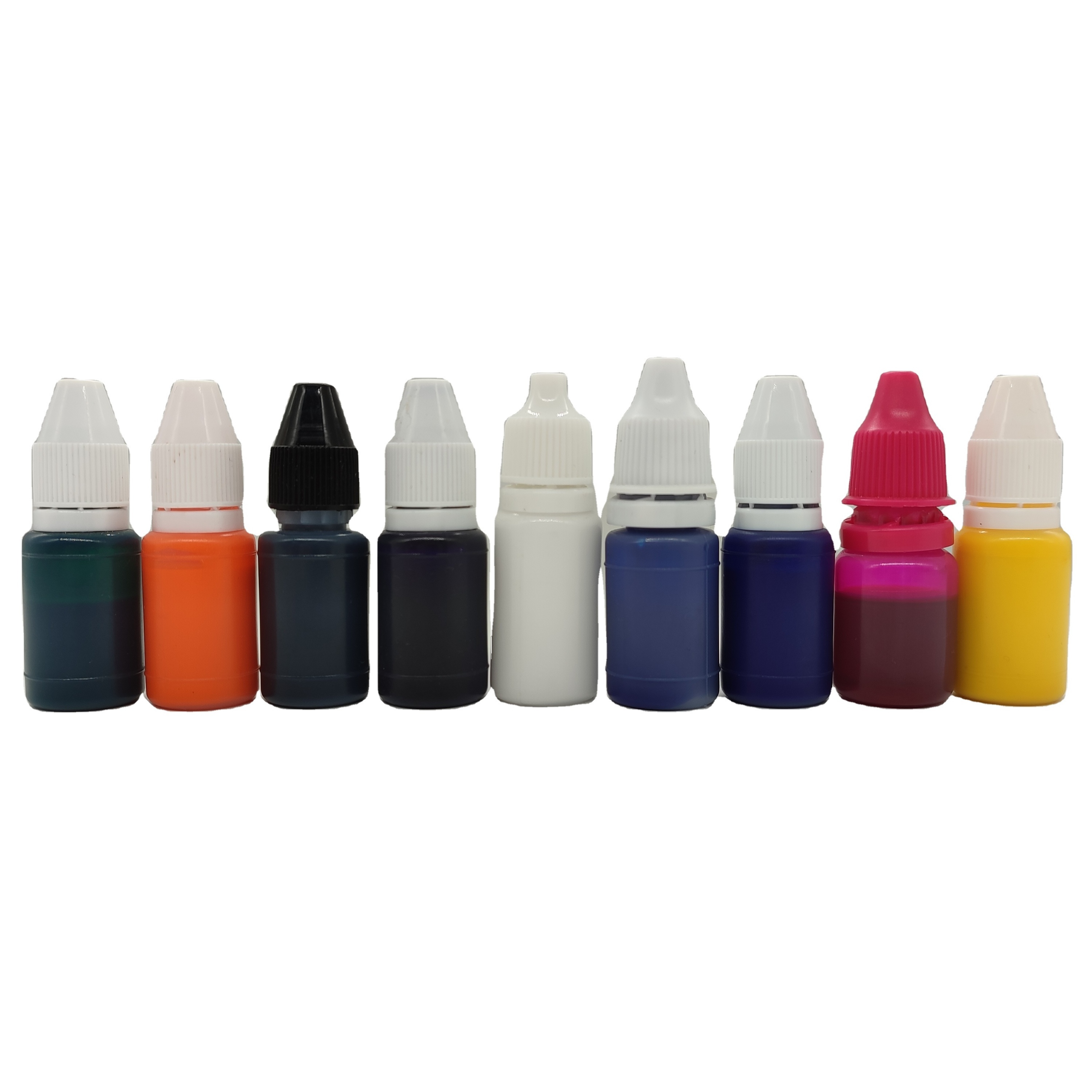 10ml 6ml Clothing Stamp Refill Ink for Kids Stamp Pad Bottle Packing Flash Self Inking Fabric White Flash Stamp ink