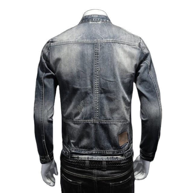 Men's Stylish Jean Jacket Casual Wear OEM Wholesale High Quality Mens Cotton Jeans Jacket Custom Mens Denim Jacket in whole sale