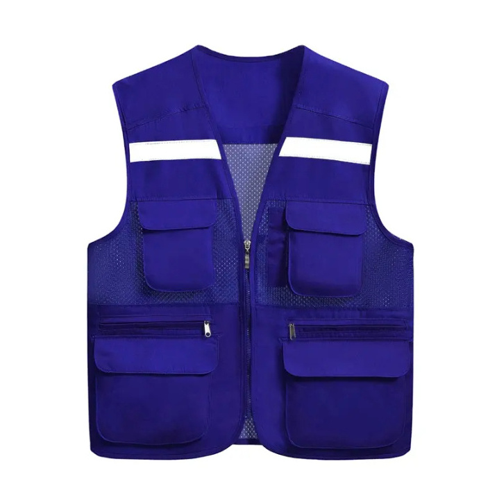 Top quality protection Visibility Safety Vest With Pockets  Construction Reflective Safety Vest For Men with customized packing