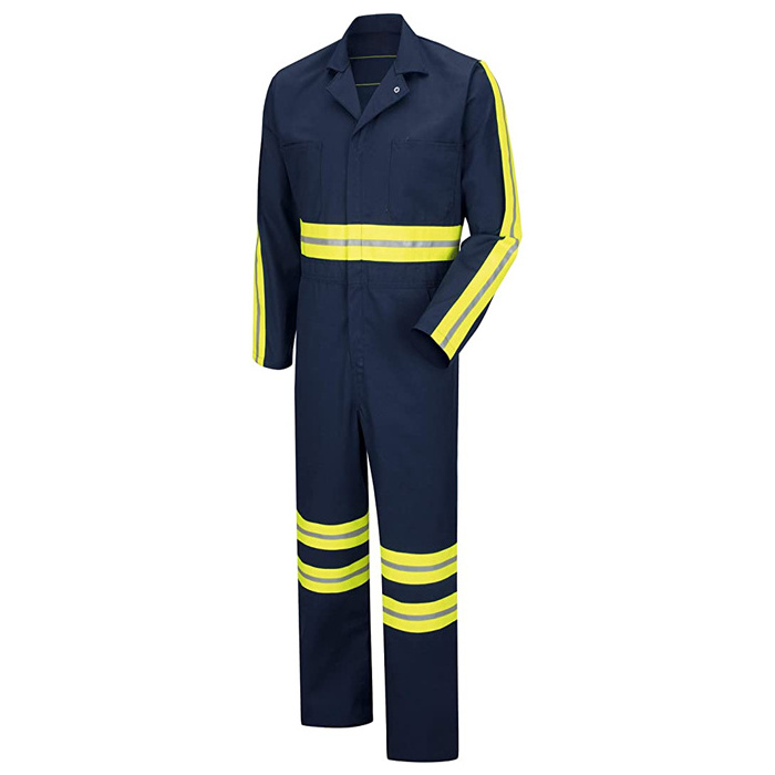 Wholesale Cheaper Price Security Uniform Working Coverall With Reflective Overall Work Suit Work Clothes hot selling safety suit