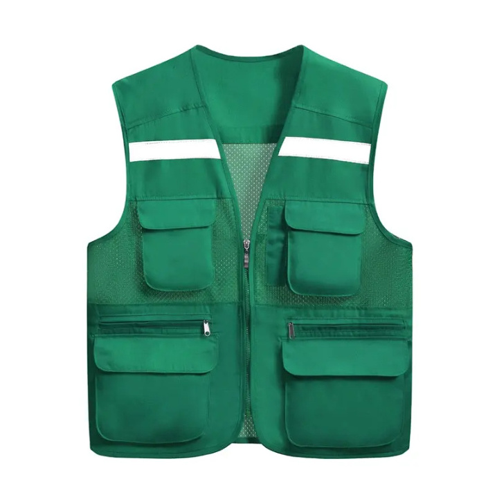 Top quality protection Visibility Safety Vest With Pockets  Construction Reflective Safety Vest For Men with customized packing