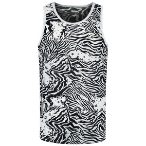 2024 Men Bodybuilding Clothing Gym Summer men Singlets Men's Tank Tops Polyester Fabric Full Sublimation Stinger Vest For Sale