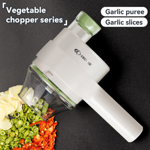 200ML wireless mini electric garlic slicer  mincer USB charge vegetable chopper