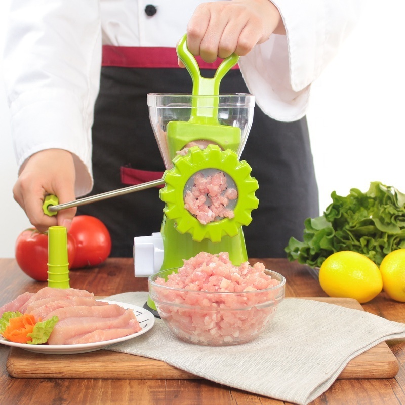 Plastic Manual Ground Beef Chopper with Sausage Filling meat grinder