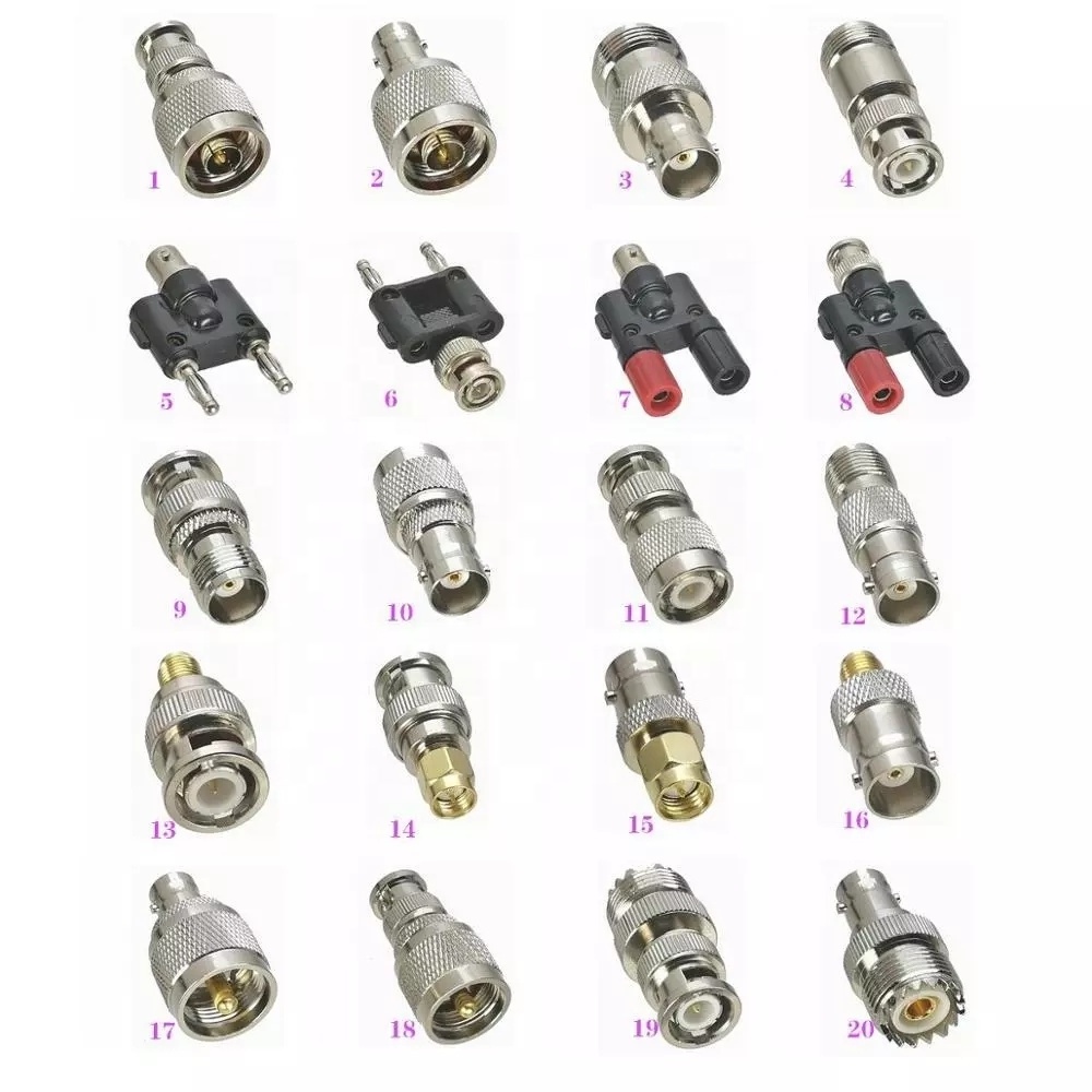 One-stop-service rf connectors RP SMA SMB SMC MCX MMCX BNC TNC N UHF F CRC9 TS9 male female adapters converters plugs connectors