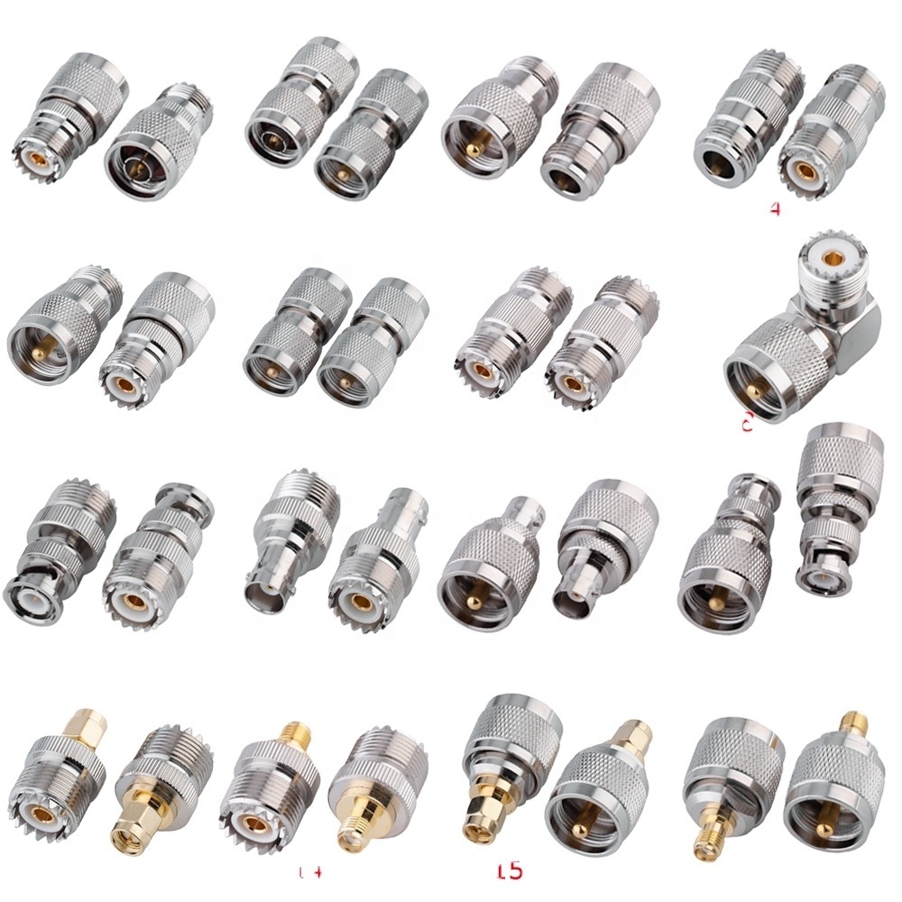 one-stop-service RF Connectors SMA to SMA UHF N BNC TNC F Male to Female Adapter connectors