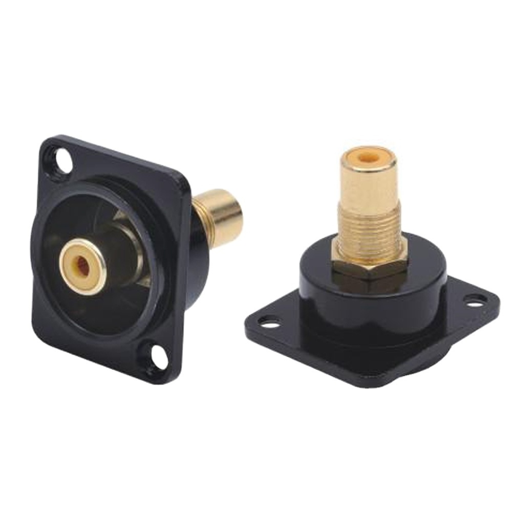 RCA female jack to RCA female jack Barrel Coupler adaptor connector for Video Wall plate and panel mount