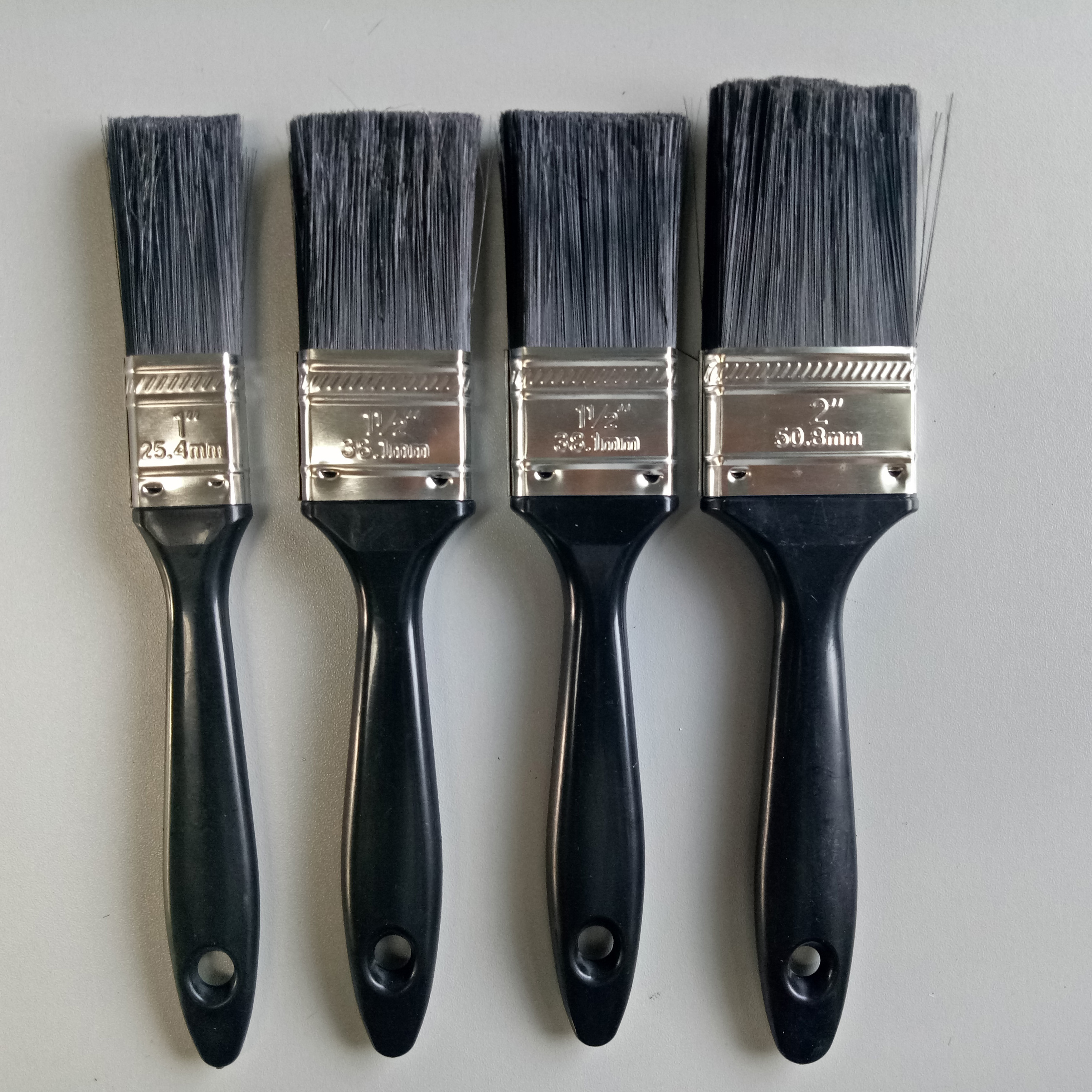 5pcs Set Synthetic Bristles Plastic Handle Cheap All Purpose Paint Brush