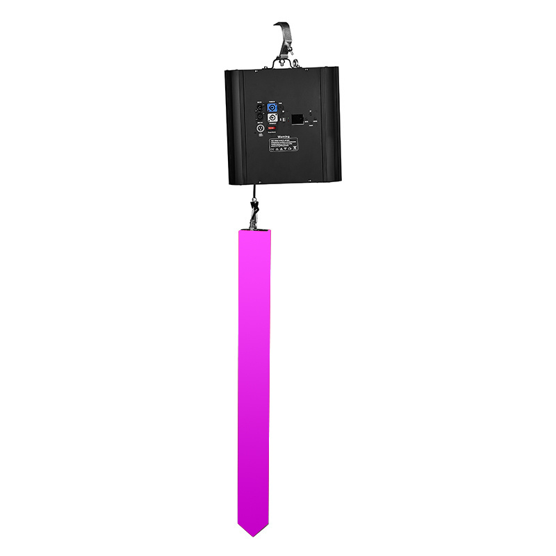 140W 7.2 Weight Vertical Crystal Shape Kinetic Disco Rgb Pixel 360 Degree Led Kinetic Triangle Tube Light