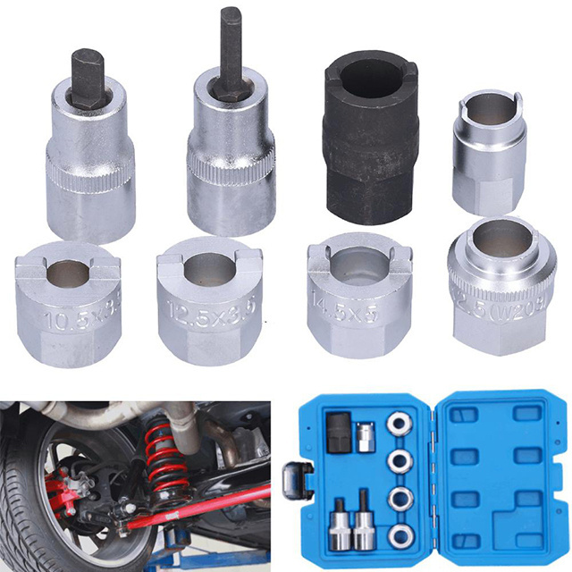 Socket and Bit Set 3pc 10mm 14-mm 19mm brake calliper special inserts 5 point nuts tool set Brake Calliper Special Socket Set