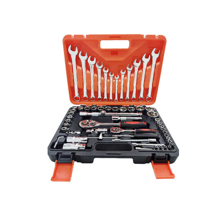 2023 mechanic Tools 62PCS Socket Ratchet Wrench  Hand Tools Set Automobile Professional Repair Tools Kit