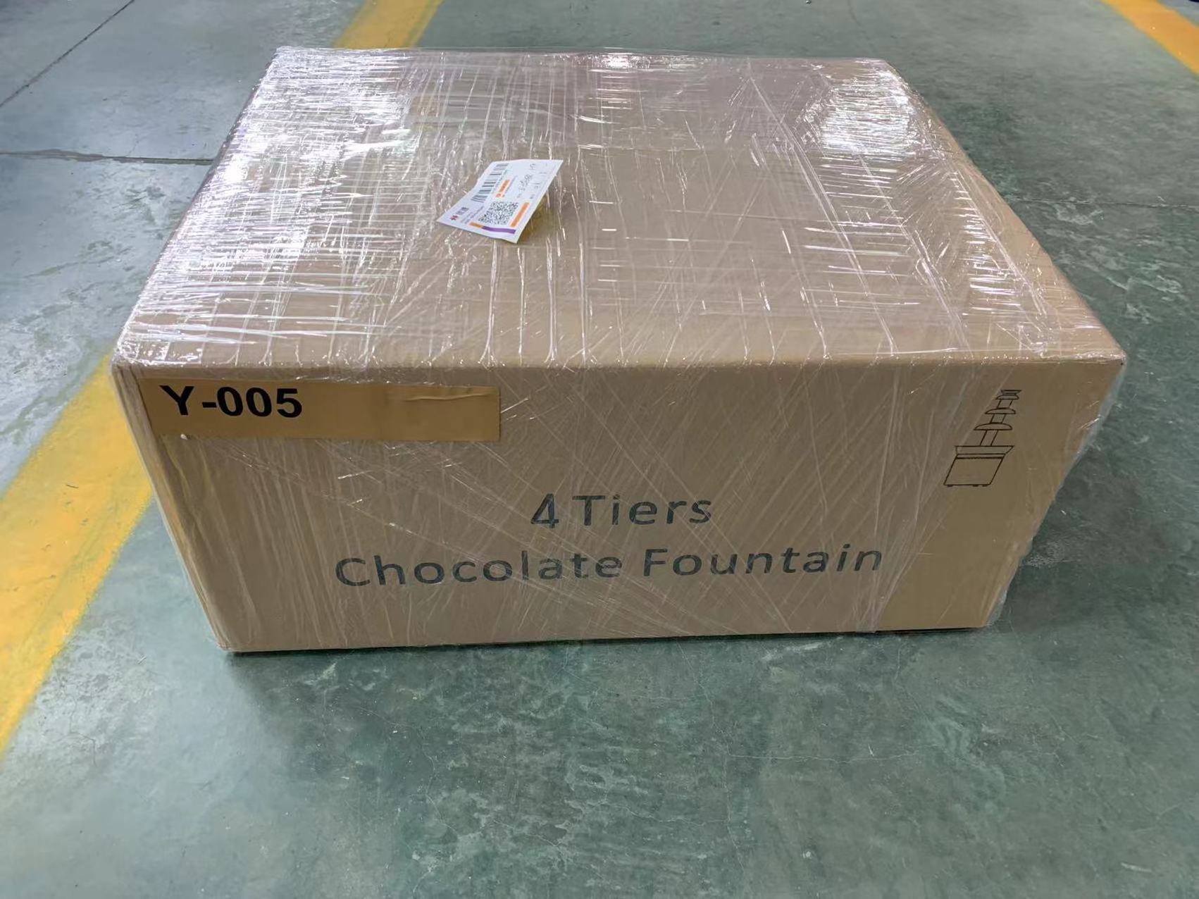 Cascading Chocolate Fountain Hot Sale 4 Tiers Steel Motor Stainless chocolate waterfall fountain machine