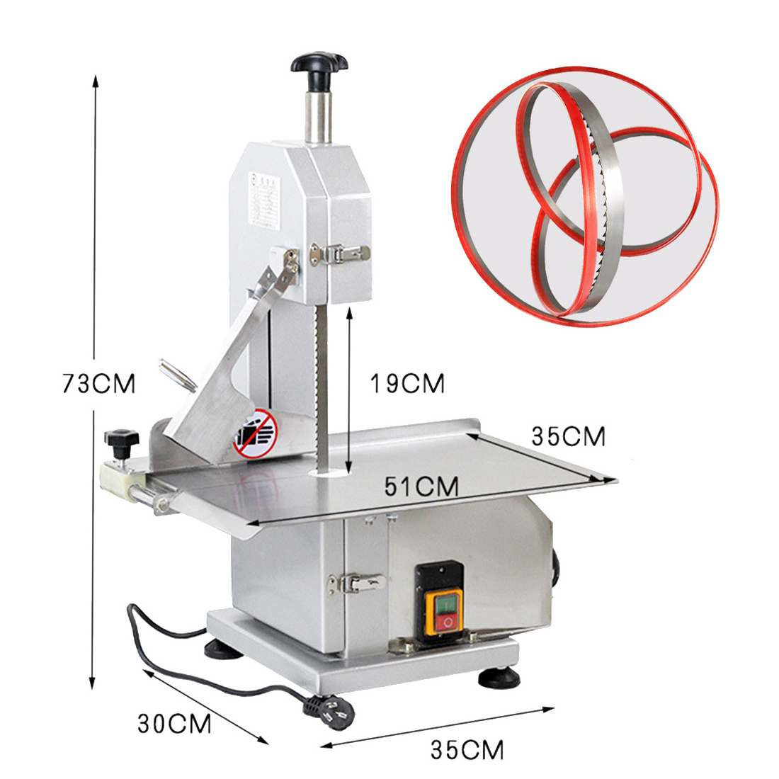 Electric Bone Meat chicken Frozen Saw machine/Electric Bone Meat chicken beef Frozen Saw cutter/bone meat butcher machine