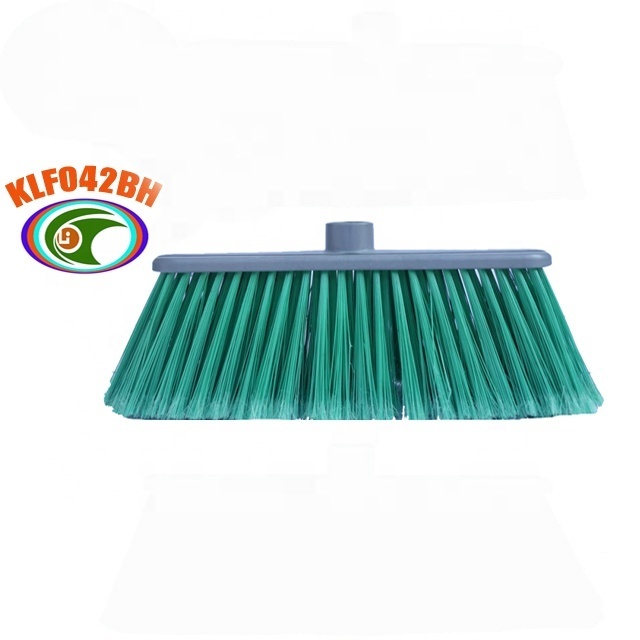 Domestic floor cleaning sweeping plastic broom brush heads with Italian thread hole