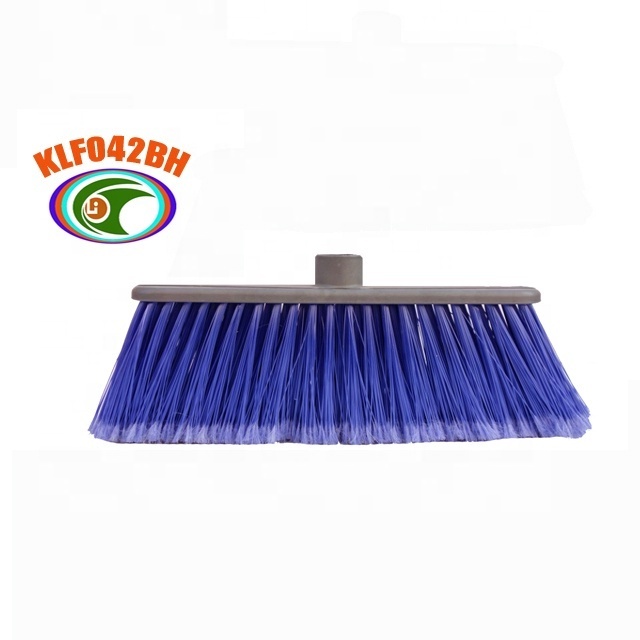 Domestic floor cleaning sweeping plastic broom brush heads with Italian thread hole