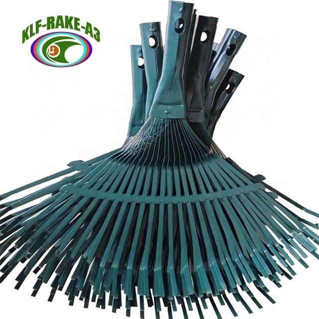 22 tines teeth various color good quality metal steel gardening grass lawn leaf rake without handle