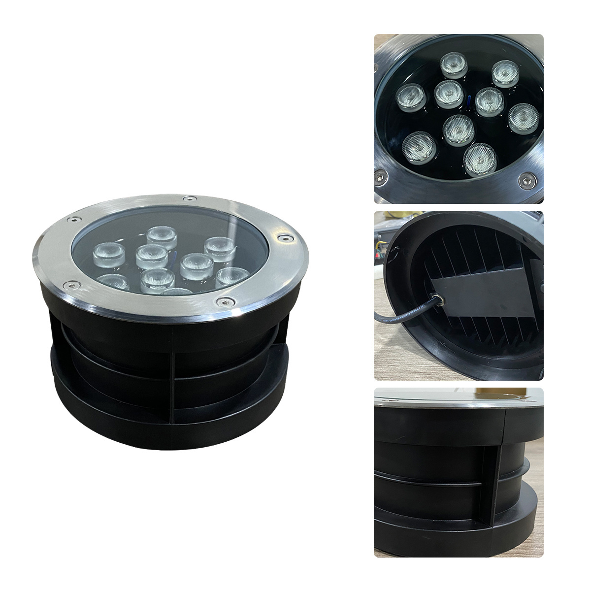 Guangzhou Outdoor Recessed LED Ground Floor Lamp 12v 24v Waterproof RGB 5w-10w Underground Light for Landscape IP67 Rated