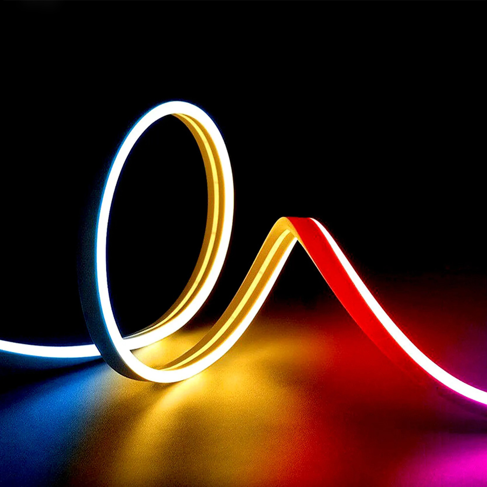 Flexible Silicone Neon Rope Rope IP68 10W 12W Flex Led Neon Light Rgbw Neon Strip Light for Landscape