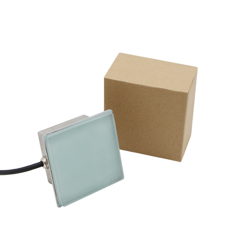 Outdoor IP68 3W 12V 24V warm white brick lights led tile paver light