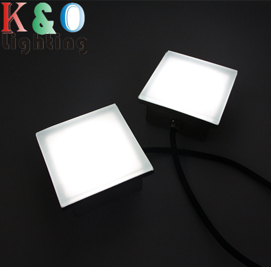 Outdoor IP68 3W 12V 24V warm white brick lights led tile paver light