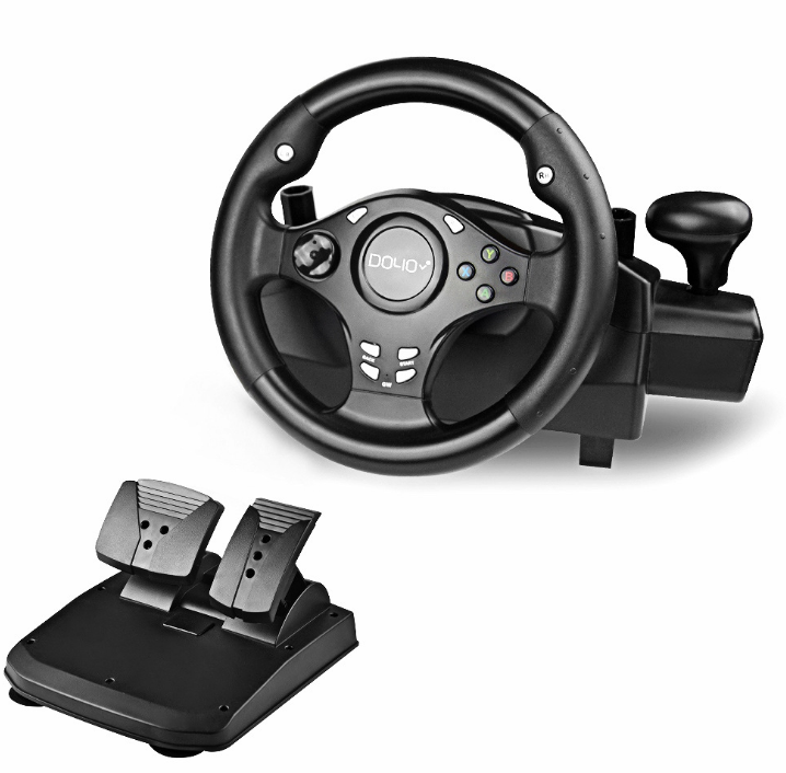 Hot-selling 270 game steering wheel For Xbox one/360/PS3/4/Android/Switch/PC Race game multifunction 7in1 gaming steering wheel